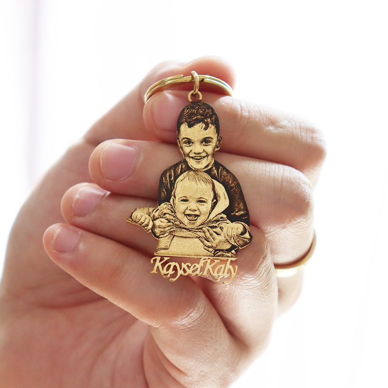 Photographic Memory - Portachiavi personalizzato con foto per bambini,